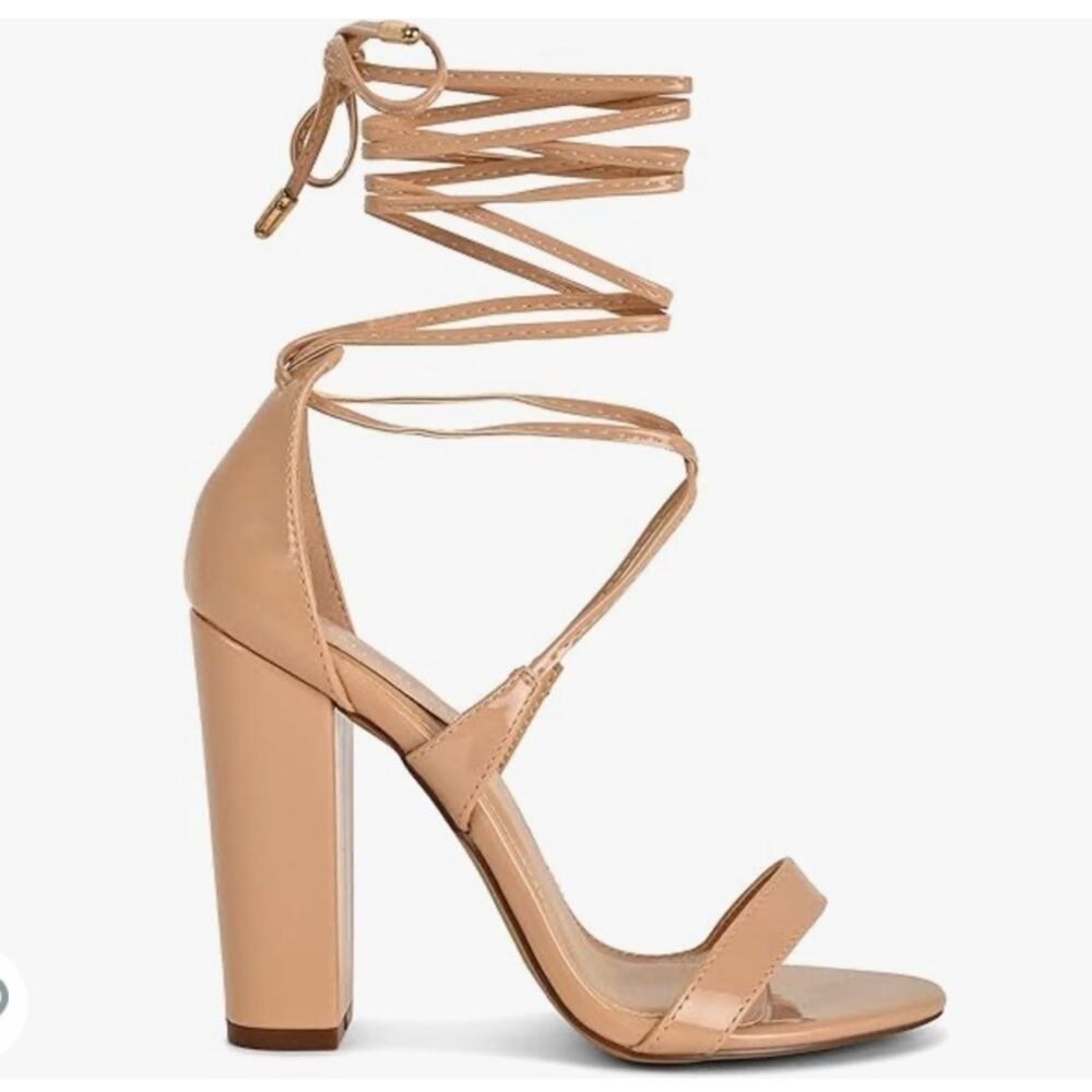 Charles Albert lace up heel Sz 8